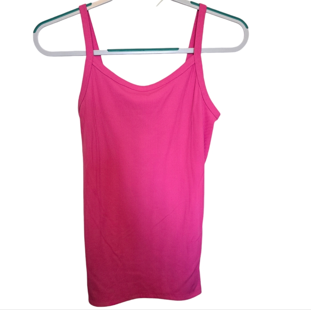 3/$15 No Boundaries Pink Ribbed Tank Top Size Large